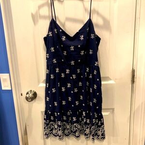 Francesca’s Blue Rain Eyelet Dress New ⭐️
